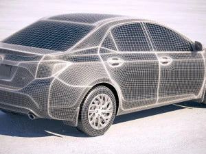 Toyota Corolla USA 2017 3D Model