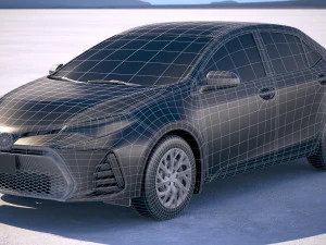 Toyota Corolla USA 2017 3D Model