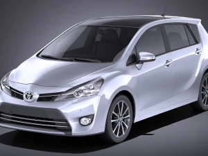 Toyota Corolla Verso 2017 vray Modelo 3D