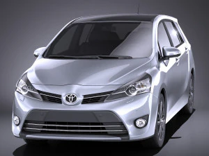 Toyota Corolla Verso 2017 vray Modelo 3D