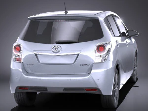 Toyota Corolla Verso 2017 vray Modelo 3D