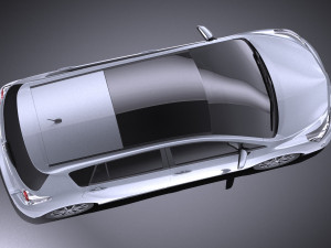 Toyota Corolla Verso 2017 vray 3D Model