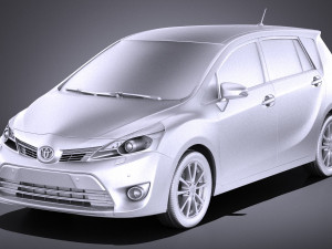 Toyota Corolla Verso 2017 vray 3D Model