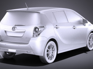 Toyota Corolla Verso 2017 vray 3D Model