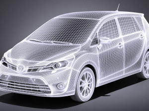 Toyota Corolla Verso 2017 vray 3D Model