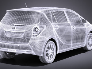 Toyota Corolla Verso 2017 vray 3D Model