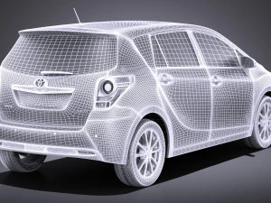 Toyota Corolla Verso 2017 vray Modelo 3D