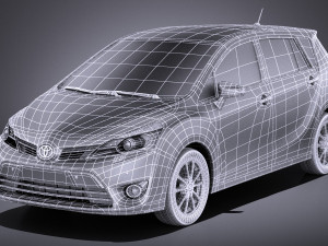 Toyota Corolla Verso 2017 vray 3D Model