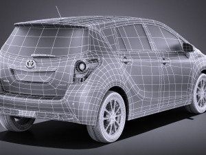 Toyota Corolla Verso 2017 vray 3D Model