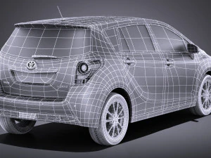 Toyota Corolla Verso 2017 vray Modelo 3D