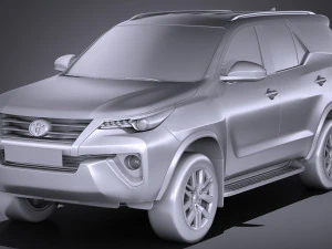 Toyota Fortuner 2017 3D Model