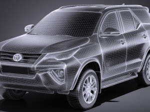 Toyota Fortuner 2017 Model 3D