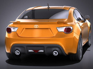 Toyota GT86 2015 vray 3D 模型