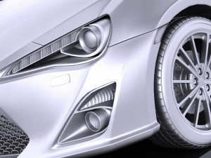 Toyota GT86 2015 vray 3D 模型