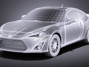 Toyota GT86 2015 vray 3D 模型