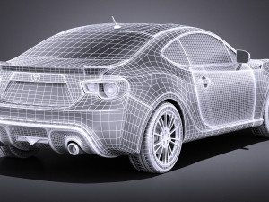 Toyota GT86 2015 vray 3D 模型