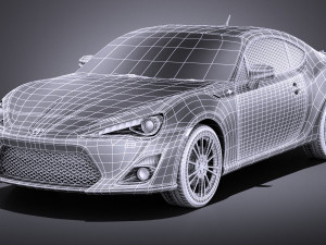 Toyota GT86 2015 vray 3D 模型