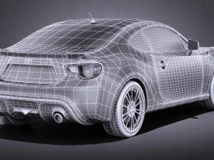 Toyota GT86 2015 vray 3D 模型