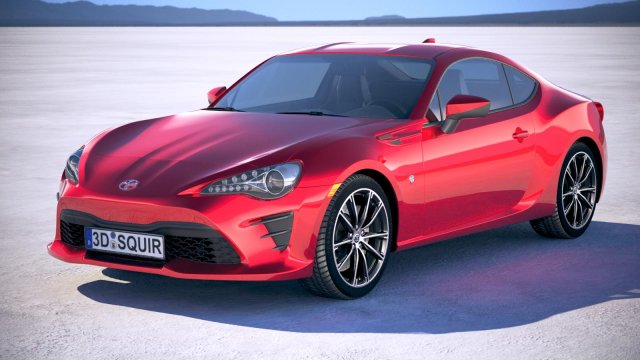 Toyota GT86 2018 3D मॉडल .c4d .max .obj .3ds .fbx .stl .blend