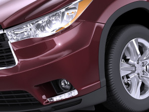 Toyota Highlander 2015 vray 3D Model