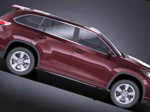 Toyota Highlander 2015 vray 3D Model