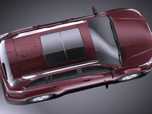 Toyota Highlander 2015 vray 3D Model