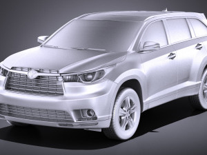 Toyota Highlander 2015 vray 3D Model
