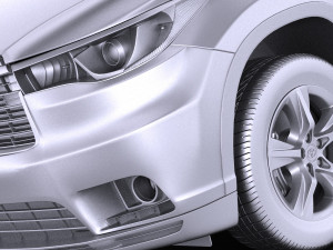 Toyota Highlander 2015 vray 3D Model