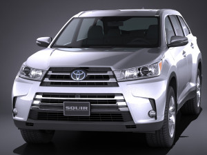 Toyota Highlander 2017 3D Model