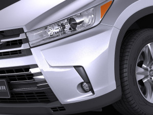 Toyota Highlander 2017 3D Model