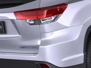 Toyota Highlander 2017 3D Model