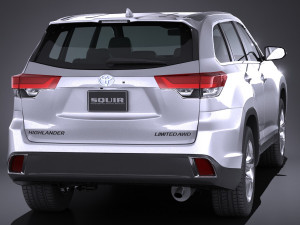 Toyota Highlander 2017 3D Model
