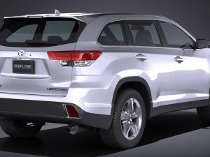 Toyota Highlander 2017 3D Model
