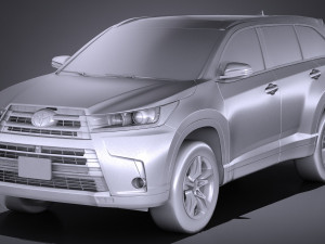 Toyota Highlander 2017 3D Model