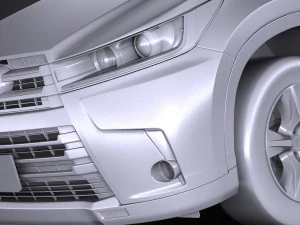 Тойота Хайлендер 2017 3D Модель