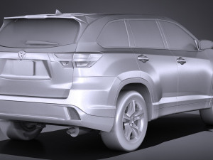 Toyota Highlander 2017 3D Model