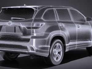 Toyota Highlander 2017 3D Model