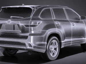 Тойота Хайлендер 2017 3D Модель