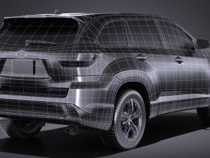 Toyota Highlander 2017 3D Model