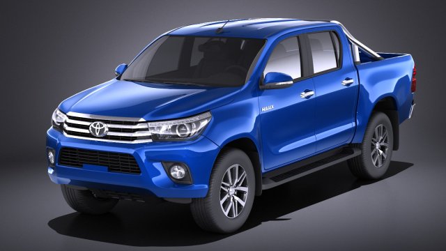 Toyota Hilux Double Cab 2017 vray 3D-Modell .c4d .max .obj .3ds .fbx .stl .blend