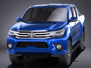 Toyota Hilux Double Cab 2017 vray 3D-Modell