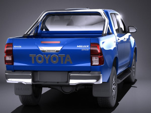 Toyota Hilux Double Cab 2017 vray 3D-Modell