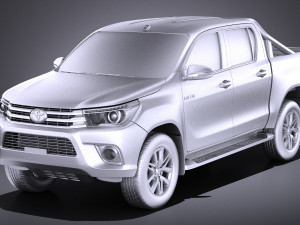 Toyota Hilux Double Cab 2017 vray 3D-Modell