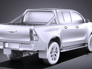 Toyota Hilux Double Cab 2017 vray 3D-Modell