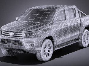 Toyota Hilux Double Cab 2017 vray 3D-Modell