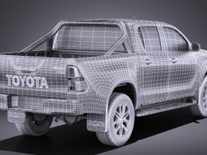 Toyota Hilux Double Cab 2017 vray 3D-Modell