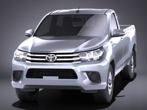 Toyota Hilux Single Cab 2017 vray 3D 모델