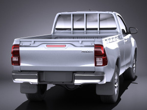 Toyota Hilux Single Cab 2017 vray 3D 모델