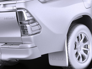 Toyota Hilux Single Cab 2017 vray 3D 모델