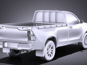 Toyota Hilux Single Cab 2017 vray 3D 모델